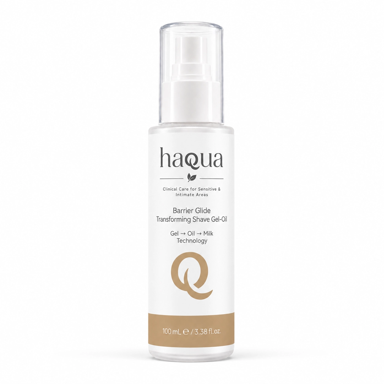 HAQUA Barrier Glide Transforming Shave Gel-Oil